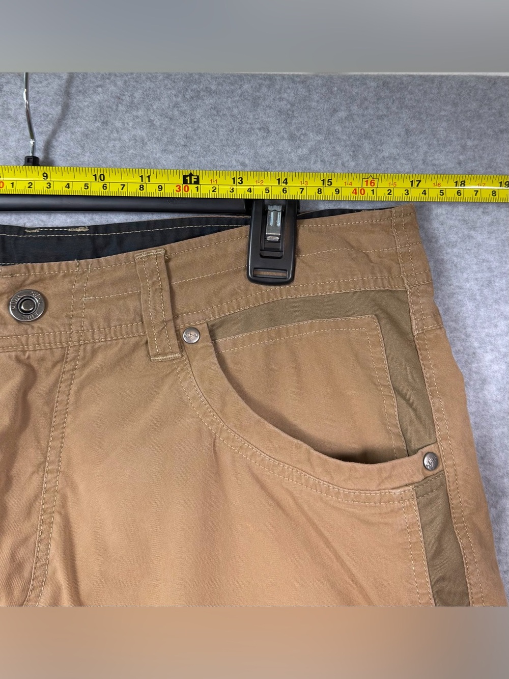KĂHL Radikal Khaki Performance Hiking Trail Pants Menâs 34x34 - Picture 6 of 12